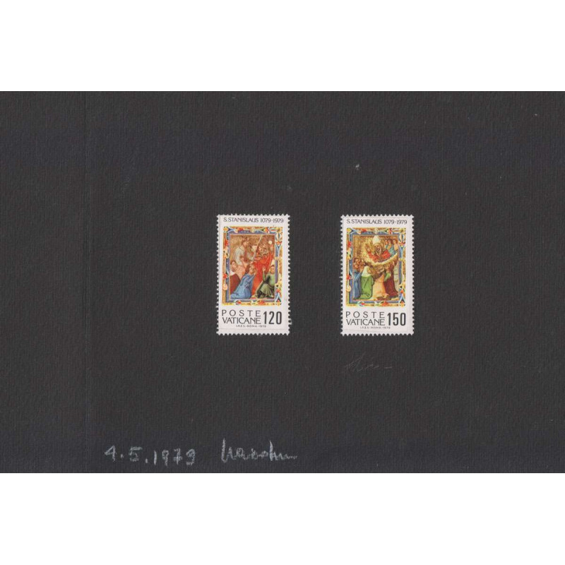VATICANO 1979 2 PROVE NON DENTELLATE IX CENTENARIO DEL MARTIRIO DI ...