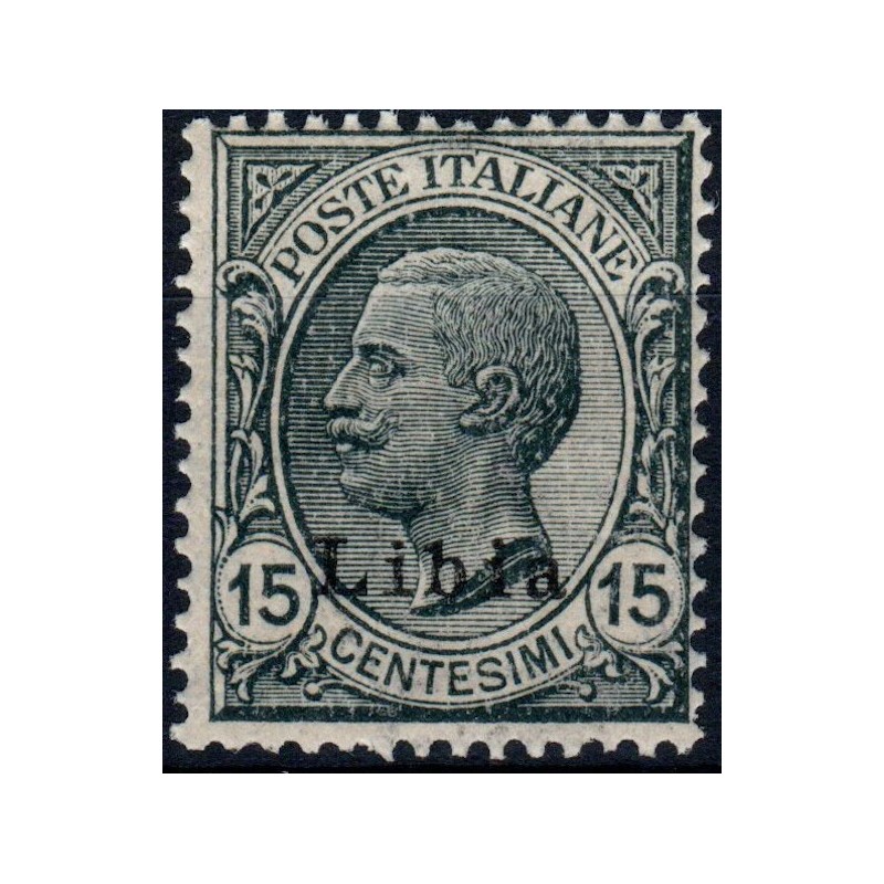 COLONIE 1921 LIBIA SOPR. 15 CENT. N.33 G.I MNH**  | Filatelia Meloni