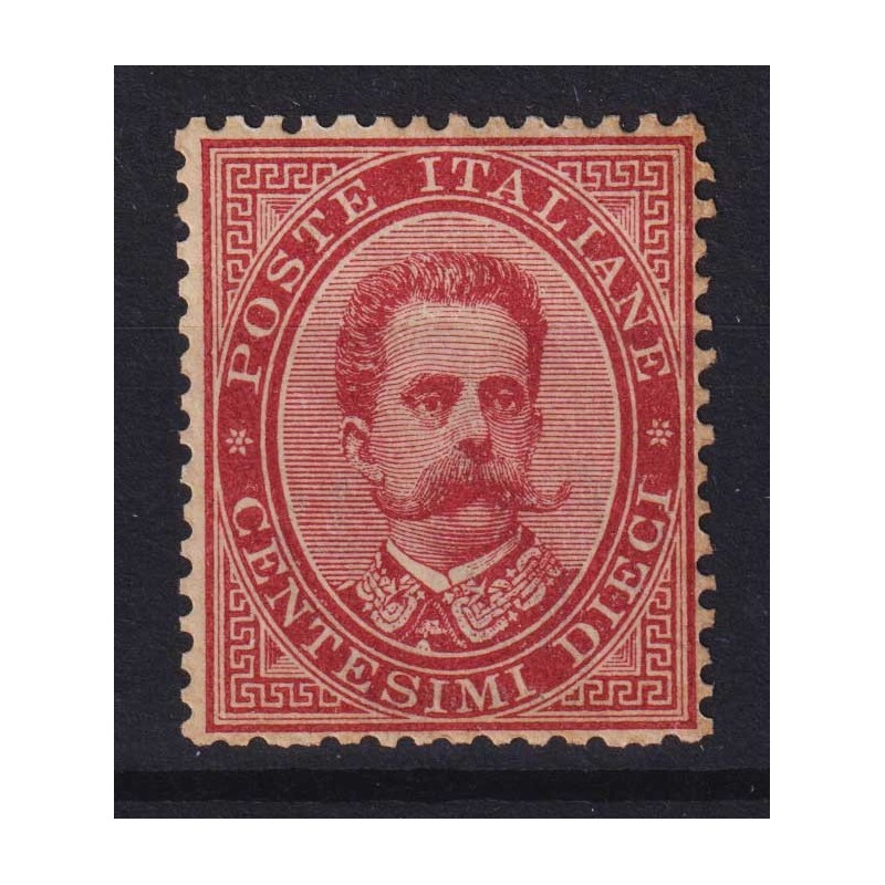 REGNO D'ITALIA 1879 UMBERTO 10 CENTESIMI N.38 G.I MNH** CENTRATO CE...