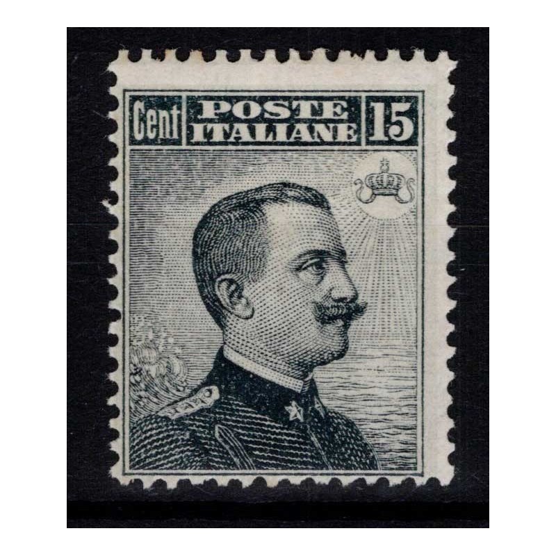 REGNO D'ITALIA 1909 MICHETTI 15 CENTESIMI N.86 G.O MLH*  | Filateli...