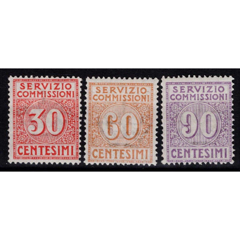 REGNO D'ITALIA 1913 SERVIZIO COMMSISSIONI 3 V. G.O MLH*  | Filateli...