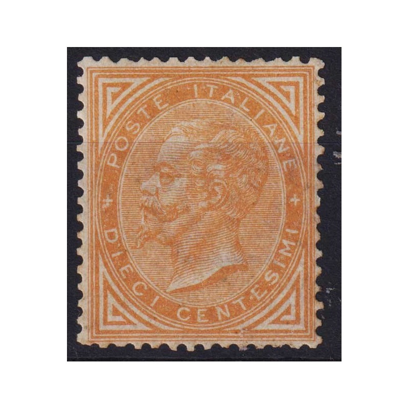 REGNO 1863-65 10 CENTESIMI TORINO N.T17 G.I MNH** CERT. CENTRATO  |...
