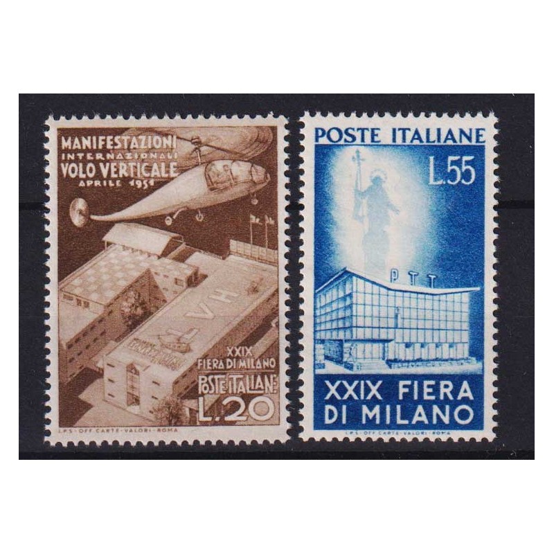 REPUBBLICA 1951 FIERA DI MILANO 2 V. G.I MNH**  | Filatelia Meloni