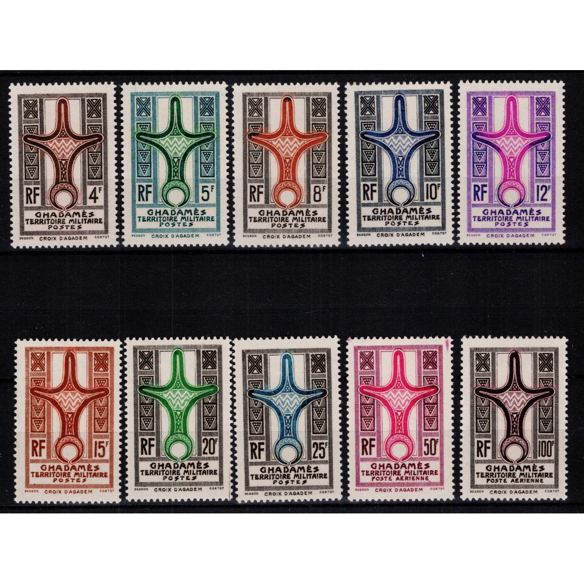 OCCUPAZIONE STRANIERE GHADAMES 1949 SERIE COMPLETA 10 V. G.I MNH** ... OCCUPAZIONE STRANIERE GHADAMES 1949 SERIE COMPLETA 10 V. G.I MNH** ...