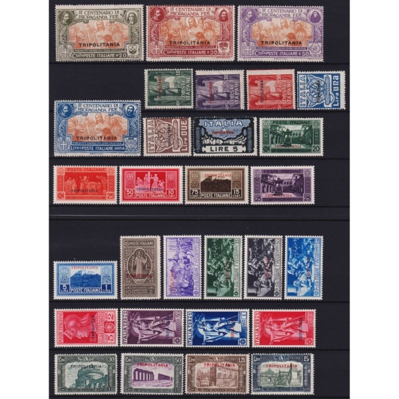 COLONIE TRIPOLITANIA 29 VALORI G.I MNH**  | Filatelia Meloni