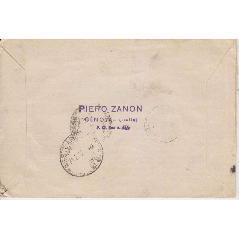 1947 RARA BUSTA VIAGGIATA CON VIGNETTE PRO VENEZIA GIULIA CERTIFICA...