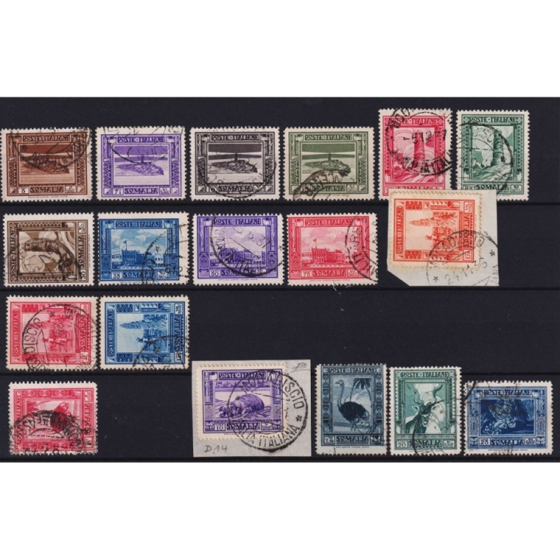 COLONIE SOMALIA 1935-36 PITTORICA II EMISSIONE 18 V. US. CERT.  | F...