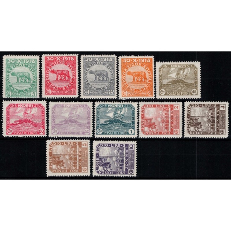 OCCUPAZIONI FIUME 1919 PLEBISCITO FONDAZIONE STUDIO 12 V. G.O MH*  ...
