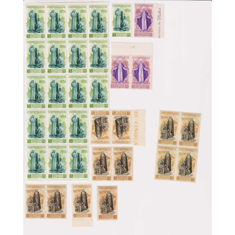 REPUBBLICA 1948 SPEZZATURE SANTA CATERINA 34 V. G.I MNH** COME DA F...