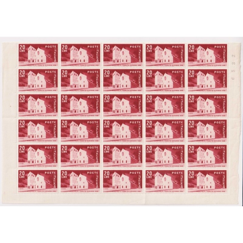 REPUBBLICA 1949 ELEZIONI TRIESTE 42 VALORI G.I MNH** COME DA FOTO  ...
