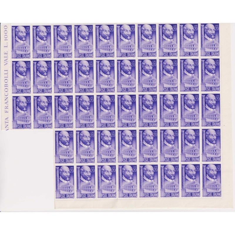 REPUBBLICA 1949 PALLADIO 55 VALORI G.I MNH**  | Filatelia Meloni