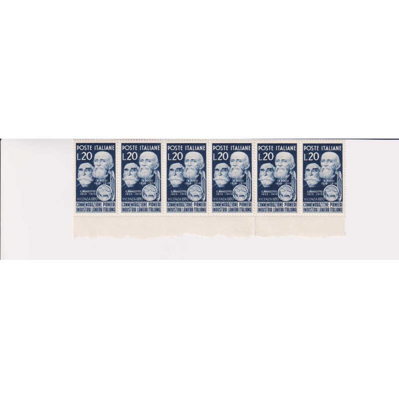REPUBBLICA 1950 INDUSTRIA LANIERA 51 VALORI G.I MNH** COME DA FOTO ...