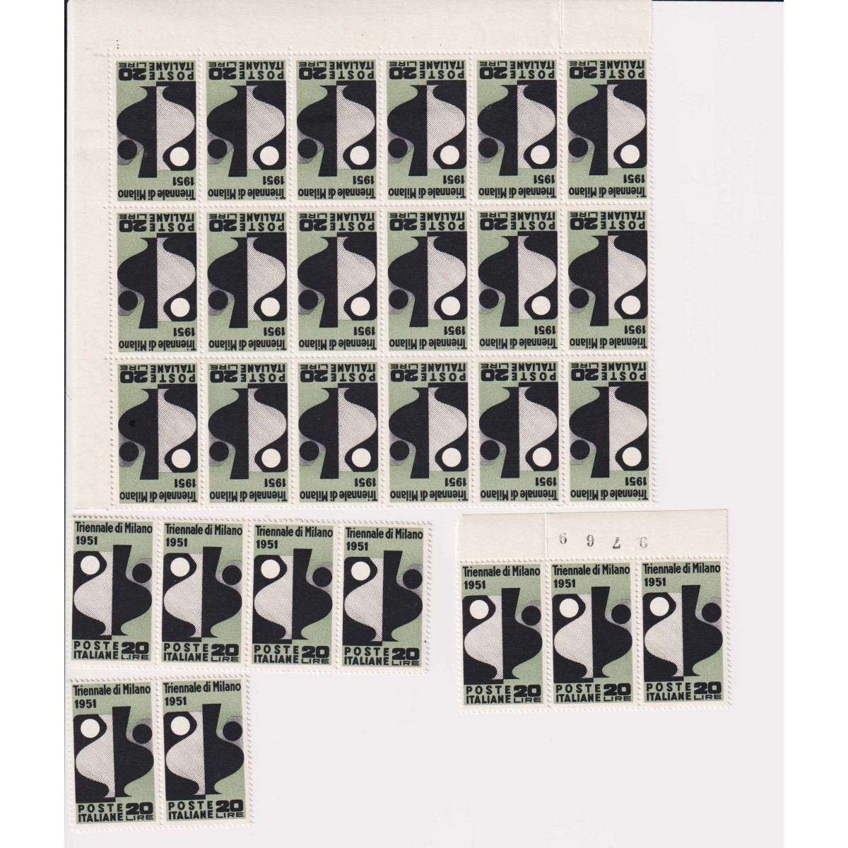 REPUBBLICA 1951 TRIENNALE MILANO 27 SERIE G.I MNH** COME DA FOTO  |... REPUBBLICA 1951 TRIENNALE MILANO 27 SERIE G.I MNH** COME DA FOTO  |...