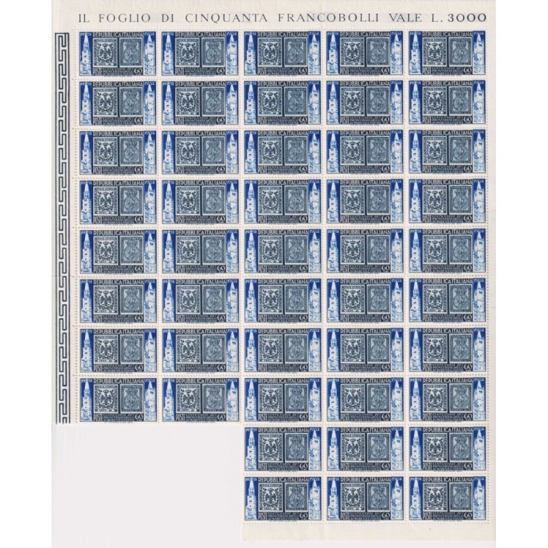 REPUBBLICA 1952 FRANCOBOLLI MODENA E PARMA 68 SERIE COMPLETE G.I MN...