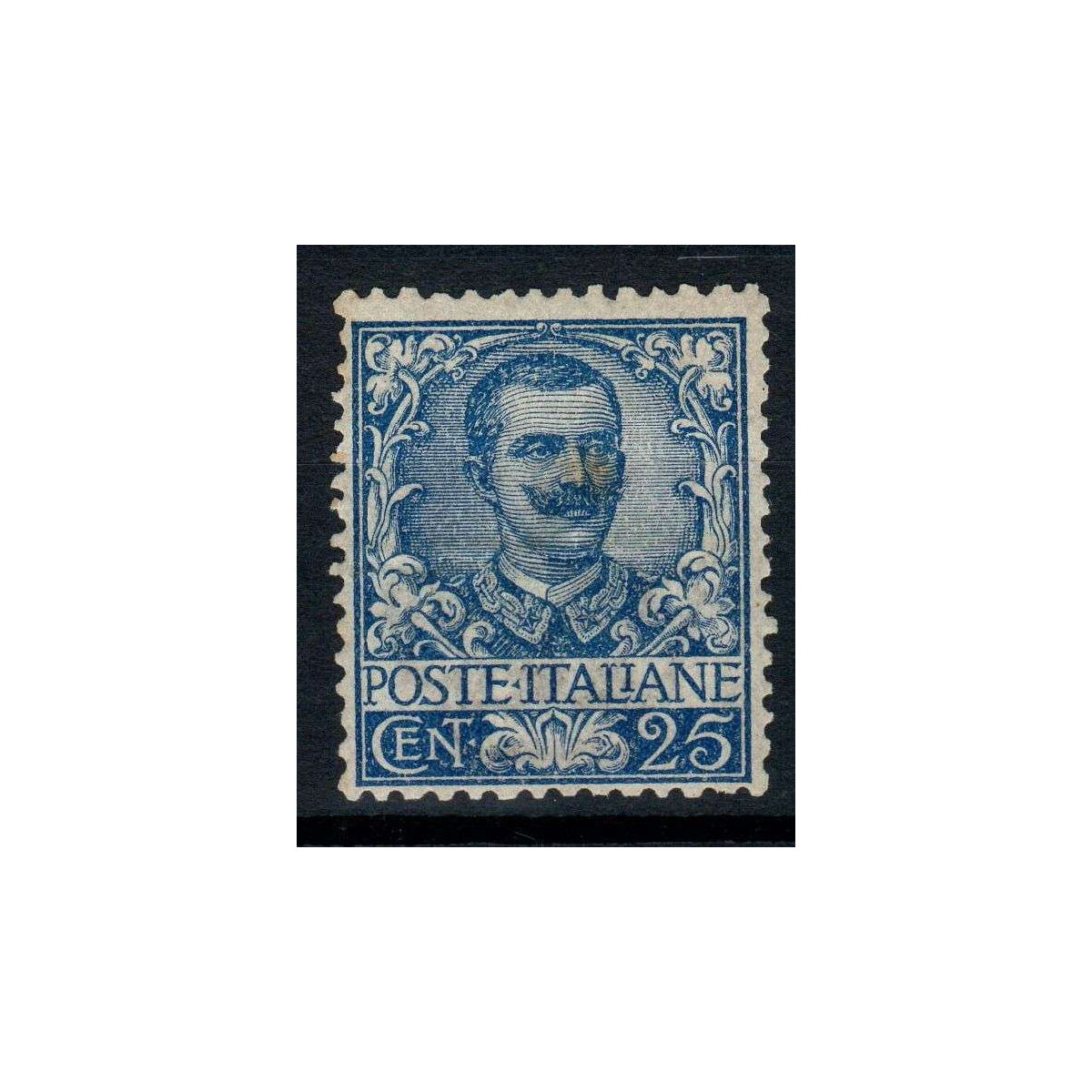 REGNO D'ITALIA 1901 FLOREALE 25 CENTESIMI G.I MNH** BEN CENTRATO PI... REGNO D'ITALIA 1901 FLOREALE 25 CENTESIMI G.I MNH** BEN CENTRATO PI...