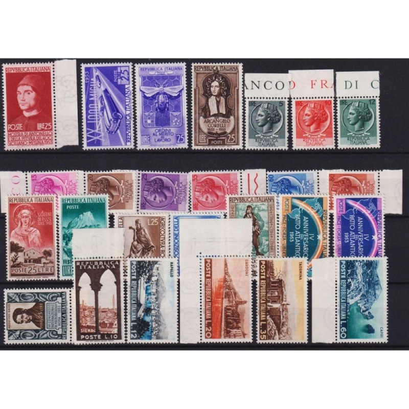 REPUBBLICA 1953 ANNATA COMPLETA 27 V. G.I MNH**  | Filatelia Meloni