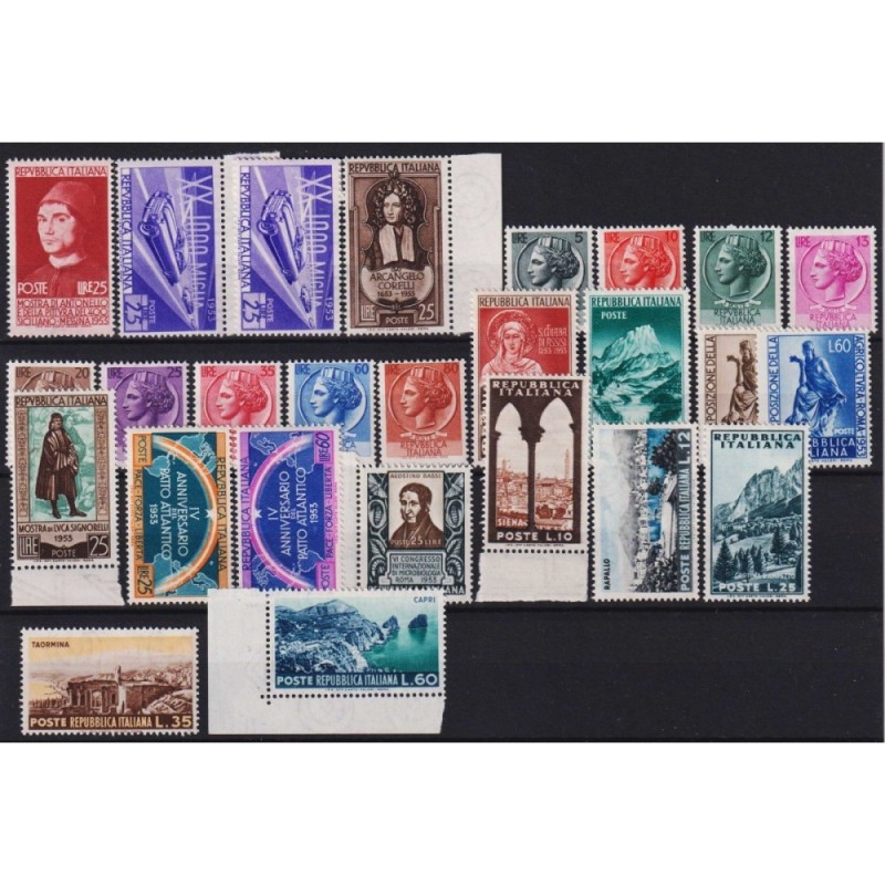 REPUBBLICA 1953 ANNATA COMPLETA 27 V. G.I MNH**  | Filatelia Meloni