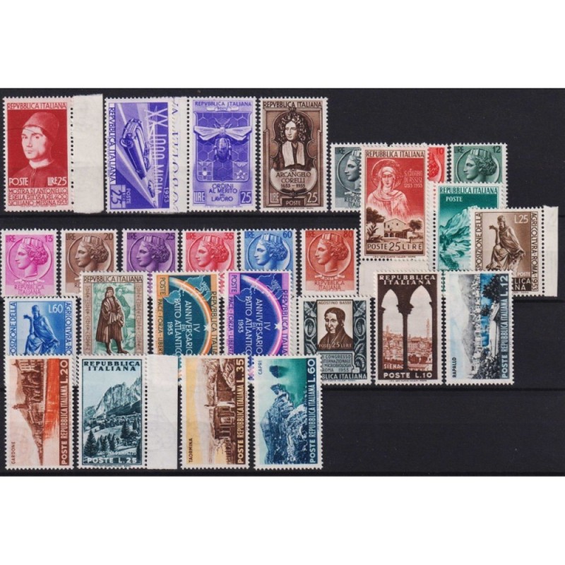 REPUBBLICA 1953 ANNATA COMPLETA 27 V. G.I MNH**  | Filatelia Meloni