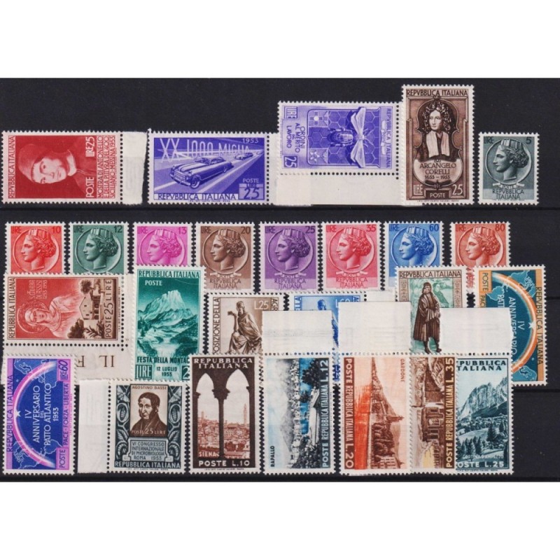REPUBBLICA 1953 ANNATA COMPLETA 27 V. G.I MNH**  | Filatelia Meloni