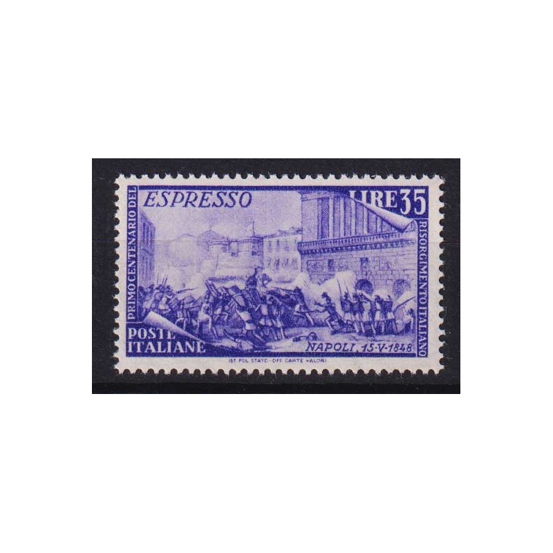 REPUBBLICA 1948 RISORGIMENTO ESPRESSO 35 LIRE G.I MNH**  | Filateli...