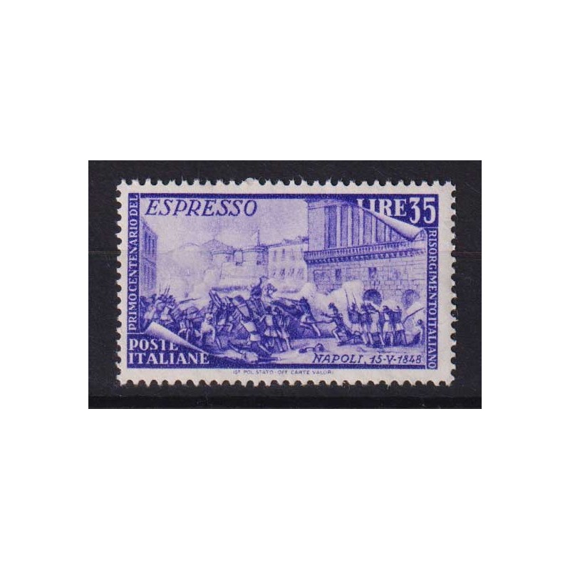 REPUBBLICA 1948 RISORGIMENTO ESPRESSO 35 LIRE G.I MNH**  | Filateli...