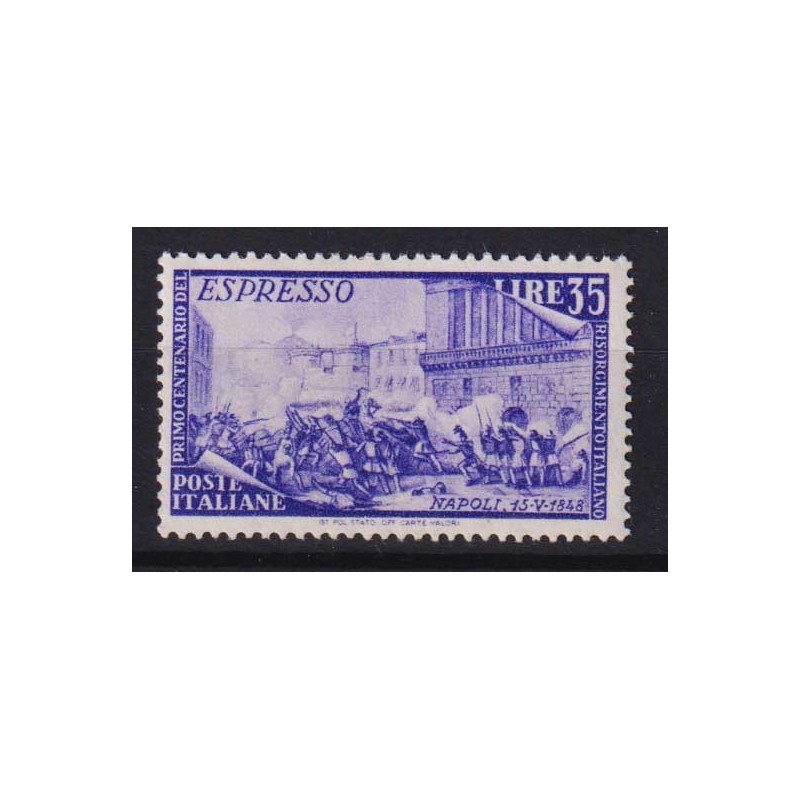 REPUBBLICA 1948 RISORGIMENTO ESPRESSO 35 LIRE G.I MNH**  | Filateli...