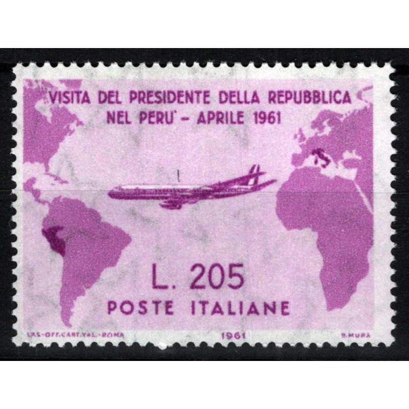 REPUBBLICA 1961 GRONCHI ROSA 205 LIRE G.I. MNH** CERT.  | Filatelia...