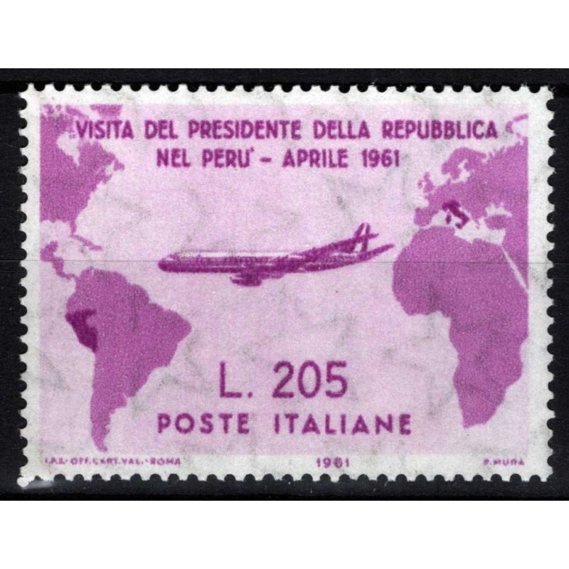 REPUBBLICA 1961 GRONCHI ROSA 205 LIRE G.I. MNH** CERT.  | Filatelia...