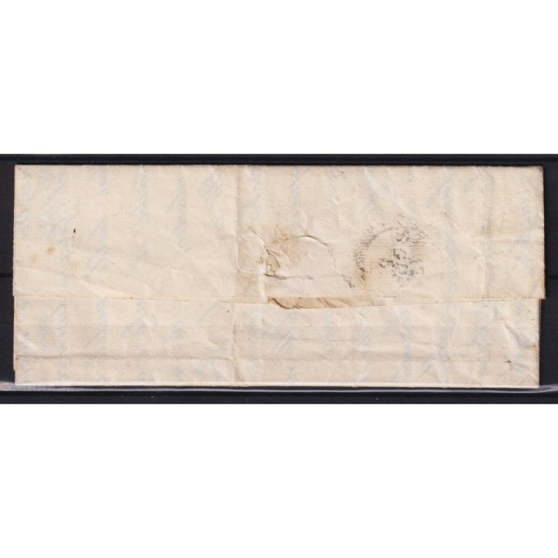 TOSCANA 1857 4 CRAZIE VERDE GIALLASTRO N.14a SU BUSTA IN GOVERNO PR...