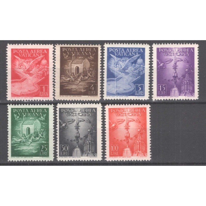 VATICANO 1947 P/A SOGGETTI VARI 7 VALORI G.I MNH**  | Filatelia Meloni