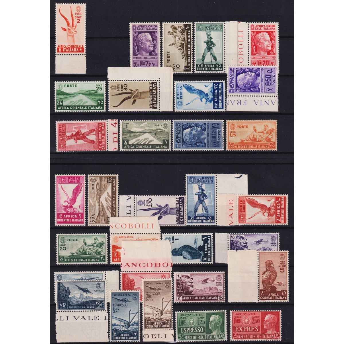 COLONIE AFRICA ORIENTALE 1938 SOGGETTI VARI 31 V. NON COMPLETA G.I ... COLONIE AFRICA ORIENTALE 1938 SOGGETTI VARI 31 V. NON COMPLETA G.I ...