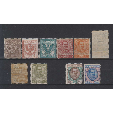 REGNO D'ITALIA 1901 FLOREALE 10 VALORI G.I MNH** 2 CERT.  | Filatel...