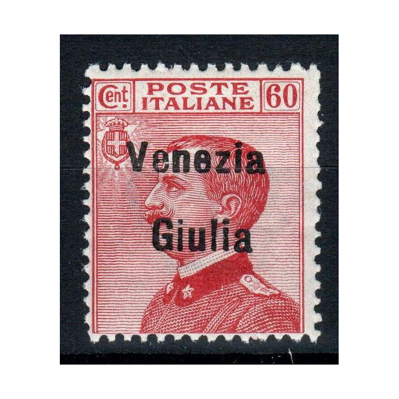 OCCUPAZIONI VENEZIA GIULIA 1918-19 60 CENTESIMI N.28 G.I MNH**  | F...