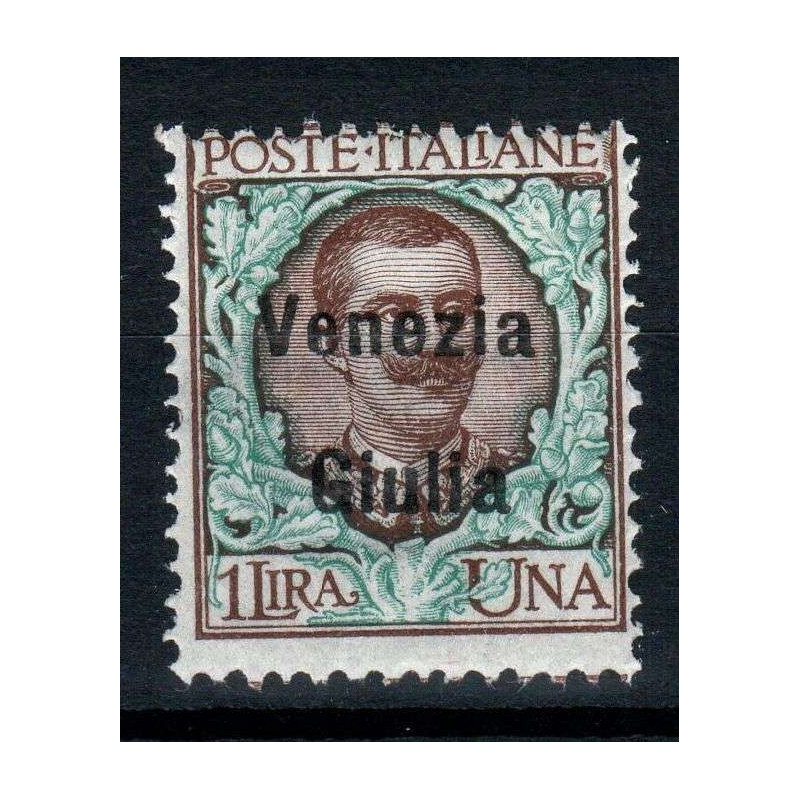 OCCUPAZIONI VENEZIA GIULIA 1918-19 1 LIRA N.29 G.I MNH**  | Filatel...
