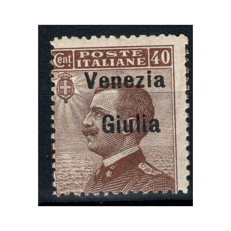 OCCUPAZIONI VENEZIA GIULIA 1918-19 40 CENTESIMI N.25 G.I MNH**  | F...