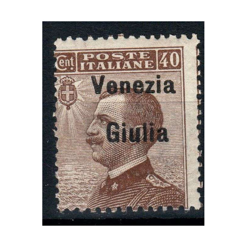 OCCUPAZIONI VENEZIA GIULIA 1918-19 40 CENTESIMI N.25 G.I MNH**  | F...
