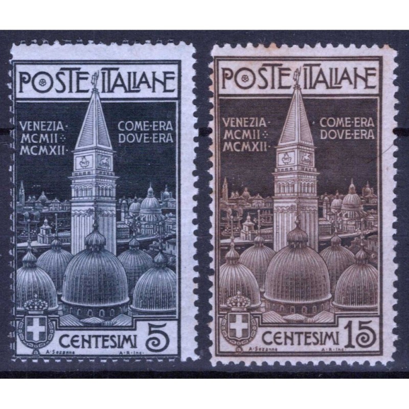 REGNO D'ITALIA 1912 CAMPANILE SAN MARCO 2 V. G.I MNH**  | Filatelia...