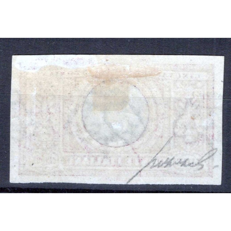 REGNO D'ITALIA 1923 MANZONI 5 LIRE NON DENTELLATO N.156d G.O MH* CE...