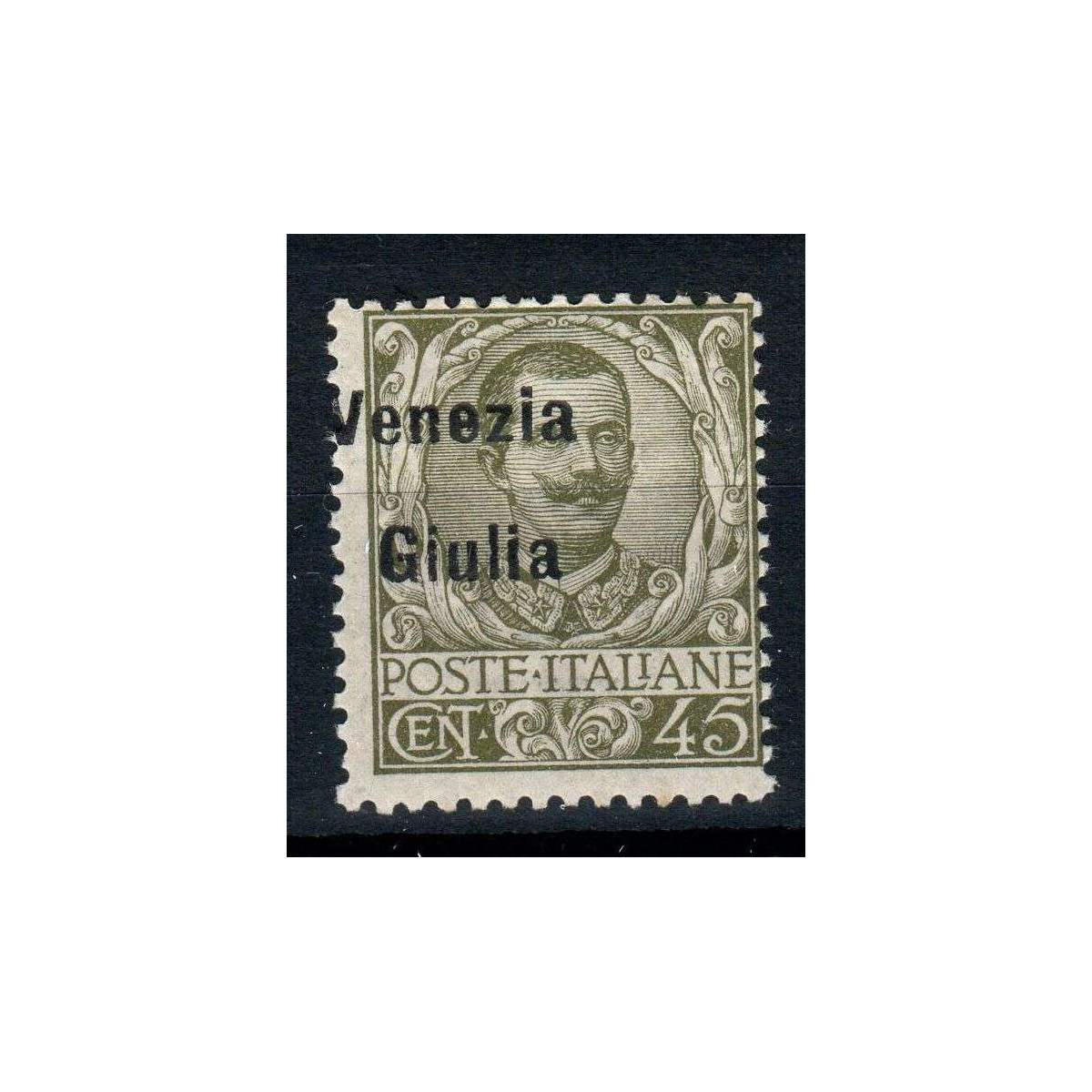 OCCUPAZIONI VENEZIA GIULIA 1918-19 45 CENTESIMI N.26 SOPR. SPOSTATA... OCCUPAZIONI VENEZIA GIULIA 1918-19 45 CENTESIMI N.26 SOPR. SPOSTATA...