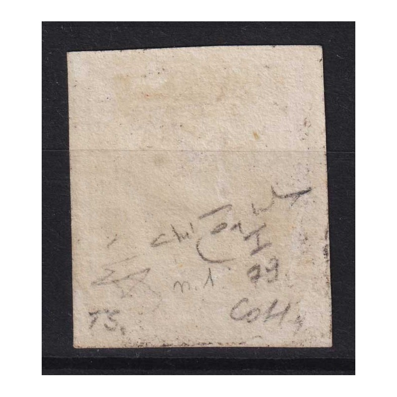 SICILIA 1859 ½ MEZZO GRANO ARANCIO I TAV. PALERMO N.1 US. CERT.  | ...