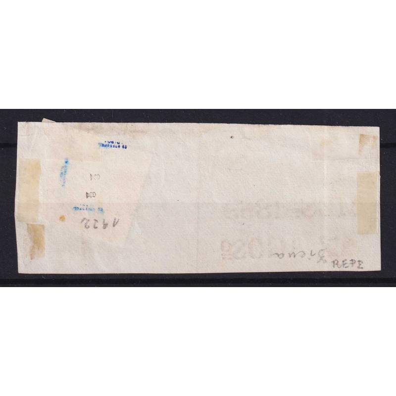 SICILIA 1859 ½ MEZZO GRANO ARANCIO SCURO I TAV. NA N.1e US. CERT.  ...