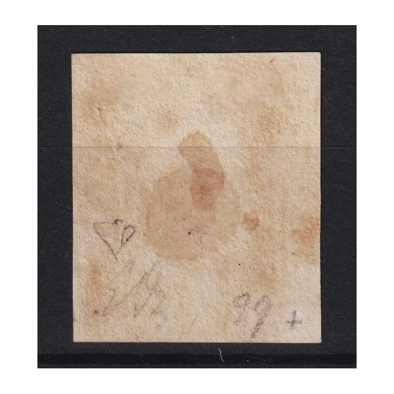 SICILIA 1859 ½ MEZZO GRANO ARANCIO II TAV. NAPOLI N.2a US. CERT.  |...