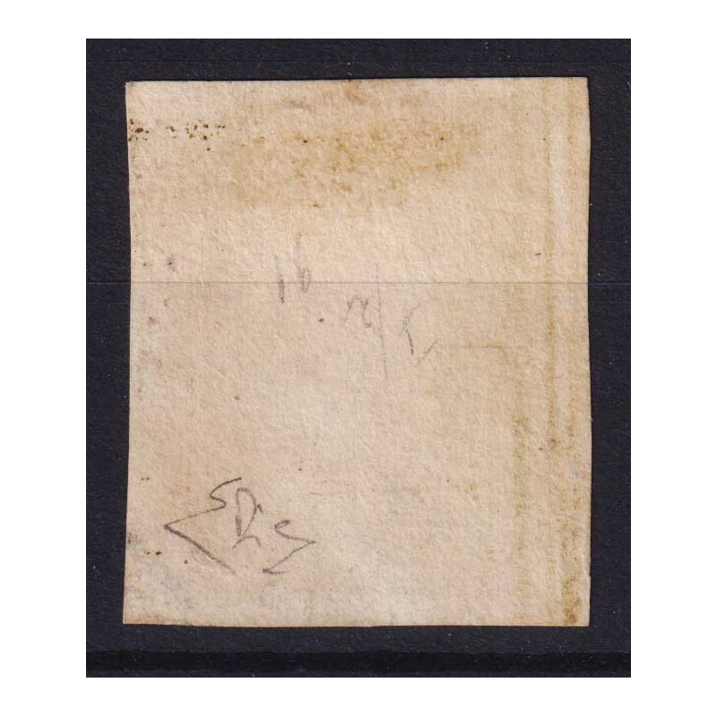 SICILIA 1859 1 GRANO VERDE OLIVA GRIGIASTRO I TAV. II STATO N.3c US...