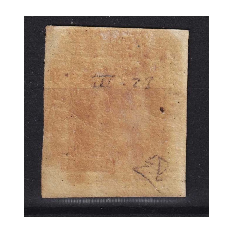 SICILIA 1859 1 GRANO VERDE OLIVA III TAV. NAPOLI N.5a G.O MH* CERT....