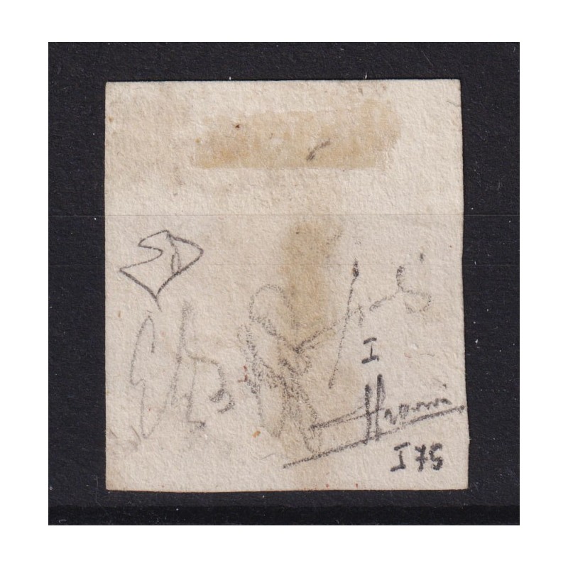 SICILIA 1859 5 GRANA CARMINIO I TAV. N.9a US. CERT.  | Filatelia Me...
