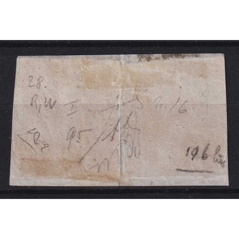 SICILIA 1859 ½ GRANO ARANCIO SCURO I TAV. E 10 GRANA N.1e,12 US. CE...