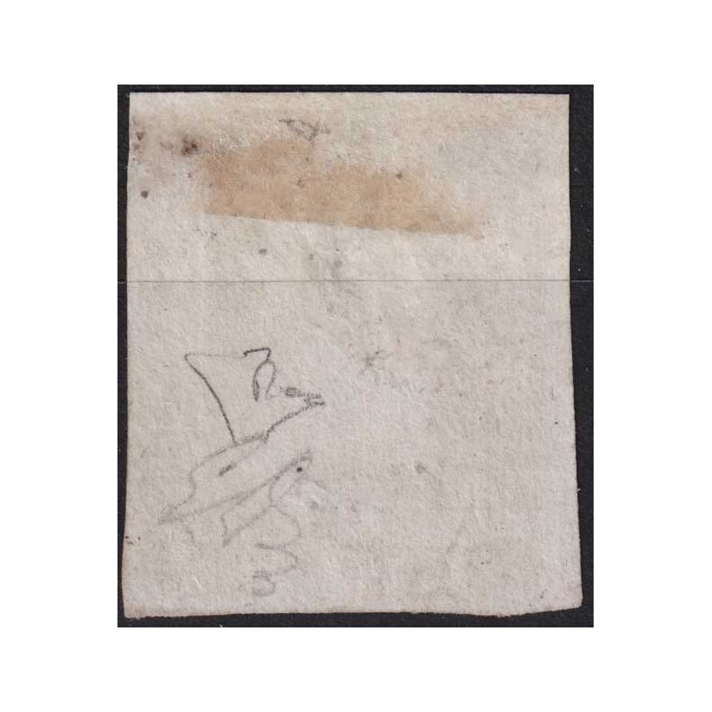 SICILIA 1859 50 GRANA LACCA BRUNO N.14 US. CERT.  | Filatelia Meloni