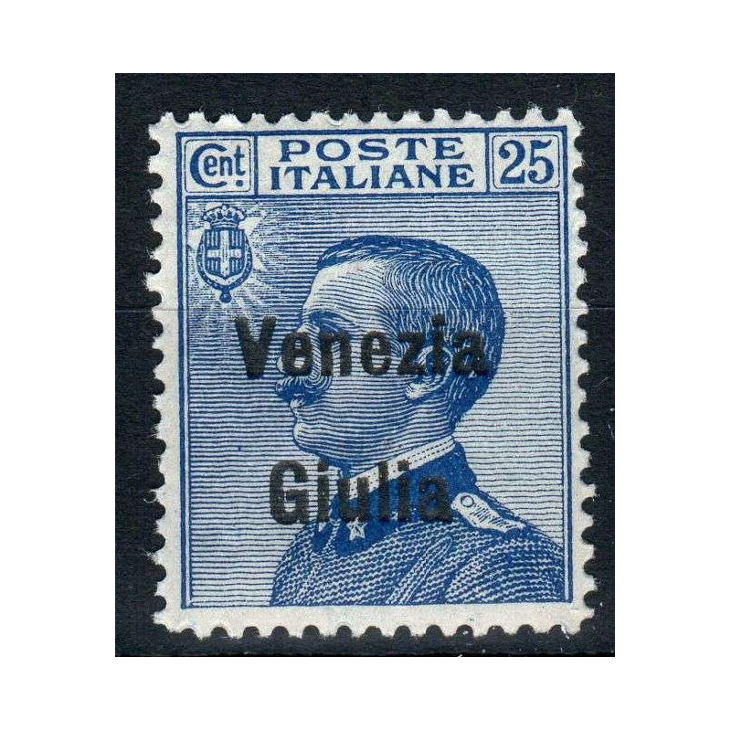 OCCUPAZIONI VENEZIA GIULIA 1918-19 25 CENTESIMI N.24 G.I MNH**  | F...