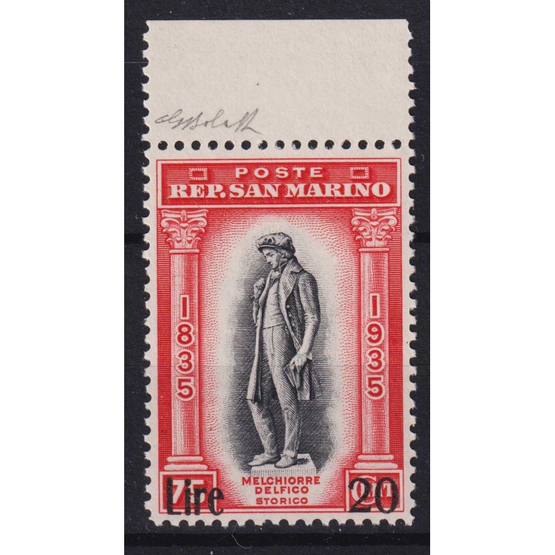 SAN MARINO 1942 DELFICO N.227 G.I MNH**  | Filatelia Meloni