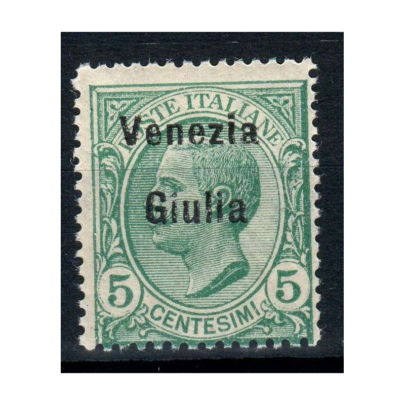 OCCUPAZIONI VENEZIA GIULIA 1918-19 5 CENTESIMI N.21 G.I MNH**  | Fi...